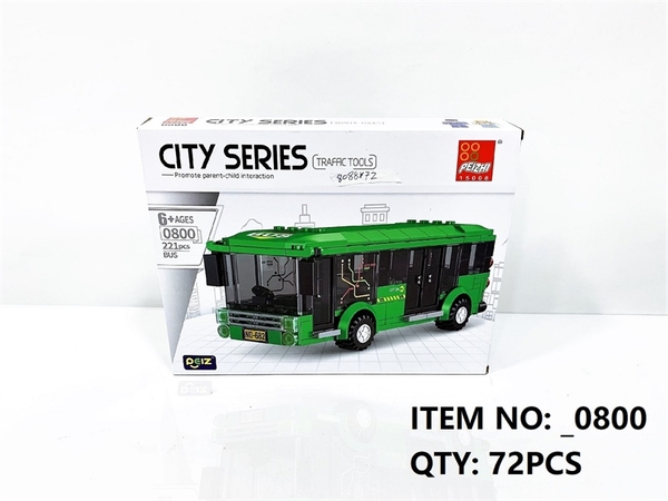 _0800 HỘP LOGO RÁP XE BUS 221 MIẾNG PEIZHI
