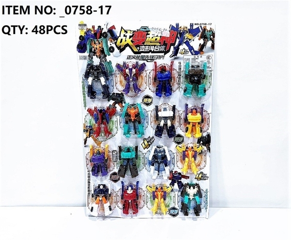 _0758-17 VỈ RÁP ROBO BIẾN HÌNH XE 16C ĐỦ MẪU