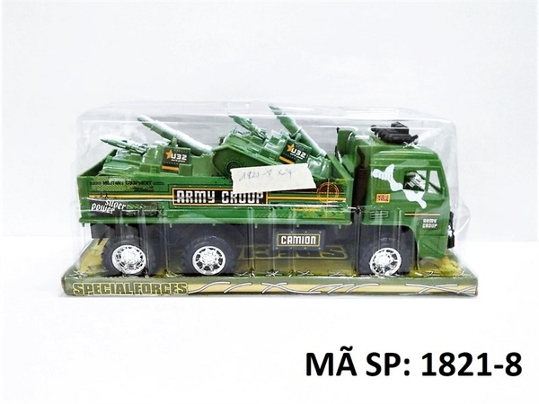 1821-8 HỘP KIẾNG XE QUÂN SỰ TRỚN 1 TẦNG CHỞ 2C XE TĂNG