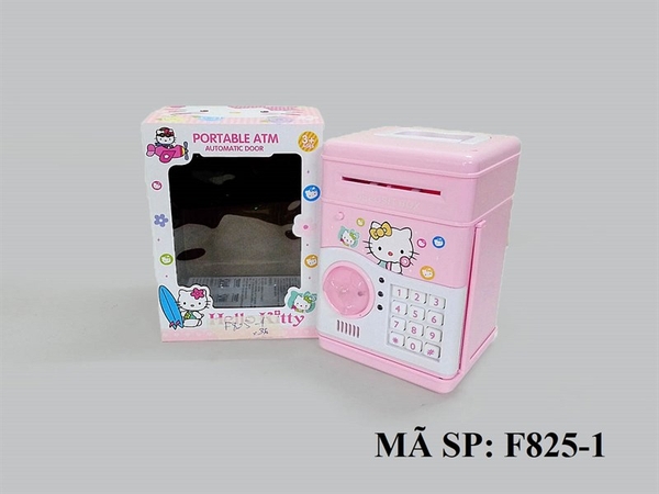 F825-1 HỘP MÁY RÚT TIỀN ATM MÈO KITTY PIN