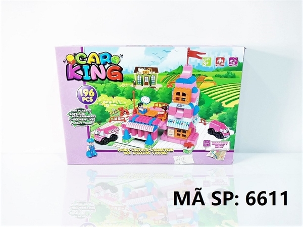 MC6611 HỘP LOGO RÁP NHÀ 196 MIẾNG Car King 6610, 6612, 6613