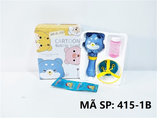 415-1B HỘP CÂY THỔI XÀ BÔNG CHONG CHÓNG CHÓ 1 BÌNH + 2 BỊCH XÀ BÔNG Cartoon Bubble Wand 520-1, 520-2, 520-3, 520-4