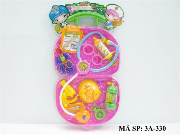 3A-330 VĨ ÉP HỘP VALI BÁC SĨ TAI NGHE, MẮT KÍNH, ỐNG KIM, BÌNH OXY, KÉO, VIẾT, SỔ GHI CHÚ