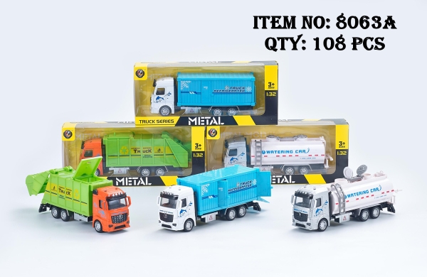8063A  HỘP XE CÔNG TRÌNH TRỚN ĐỦ MẪU 1C (CONTAINER, HỐT RÁC, BỒN NƯỚC)