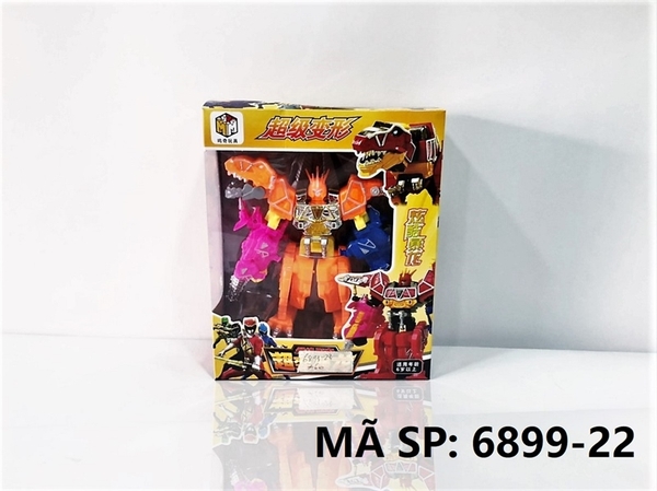 6899-22 HỘP RÁP ROBO BIẾN HÌNH KHỦNG LONG