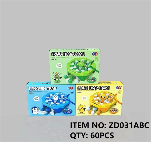 ZD031ABC HỘP TRÒ CHƠI ĐẬP BĂNG 3 MẪU (CHIM CÁNH CỤT, VỊT, ẾCH) ZD-031A, ZD-031B, ZD-031C