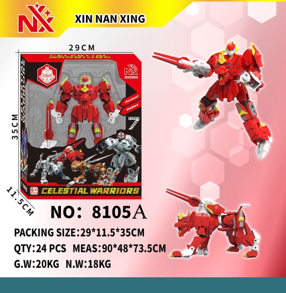 8105A  HỘP RÁP ROBO BIẾN HÌNH THÚ (KỲ LÂN)