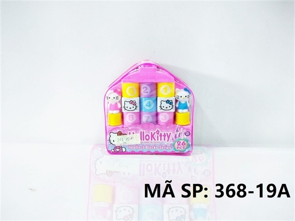 368-19A TÚI RÁP BALO NHÀ + 2C MÈO KITTY 26 MIẾNG Hello Kitty