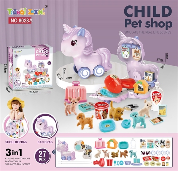 8028A HỘP NGỰA PONY CHĂM SÓC THÚ CƯNG