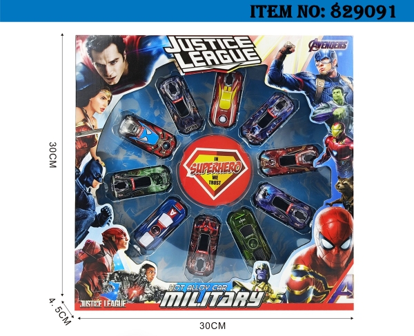 829091  HỘP XE HƠI TRỚN AVENGER 10C ĐỦ MẪU