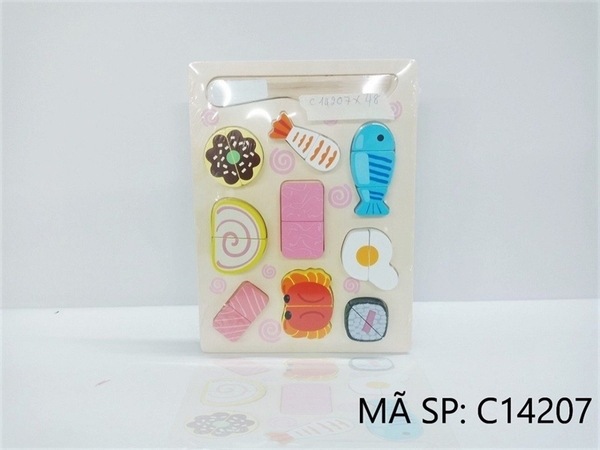 C14207 BẢNG GỖ CÁ, TÔM, BÁNH CẮT