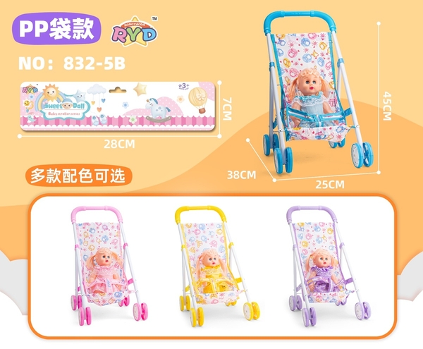 832-5B  TÚI XE ĐẨY NÔI SẮT BÉ GÁI