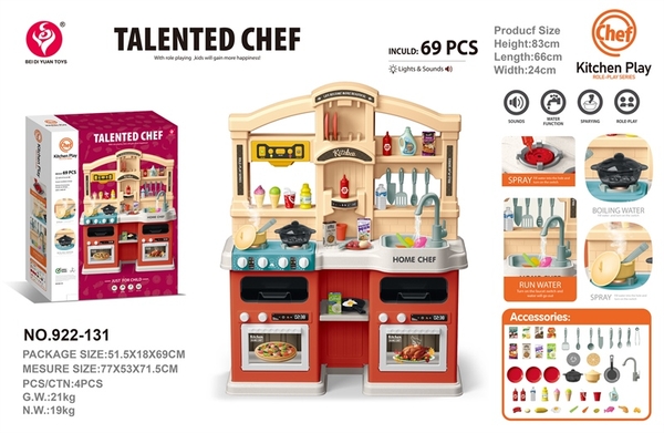 922-131 HỘP KỆ BẾP PIN LÒ NƯỚNG HƠI NƯỚC, BỒN RỬA CHÉN 77 MIẾNG 66x24x83 922-132