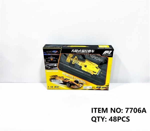 7706A HỘP XE ĐUA F1 ĐIỀU KHIỂN VÔ LĂNG TRÒN, KHÔNG SẠC, TL 1:16