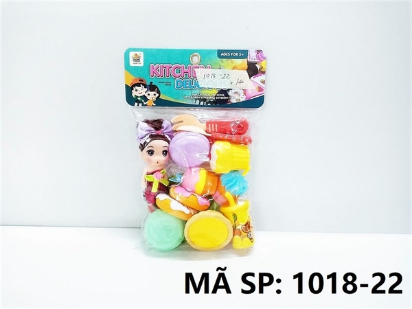 1018-22 TÚI BẾP BÁNH NGỌT, DONUT, 1C BÉ CHIBI (PVC)