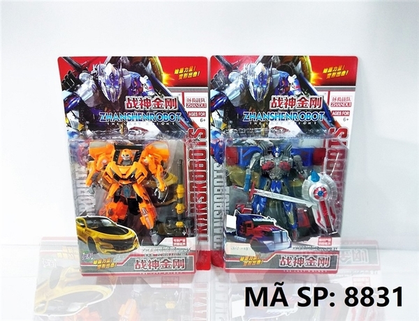 8831 VỈ RÁP ROBO BIẾN HÌNH XE HƠI, CÔNG TRÌNH (2 MẪU)