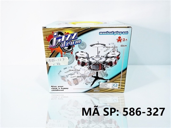 586-327 HỘP TRỐNG ĐÁNH 5 CÁI, CHẬP CHENG