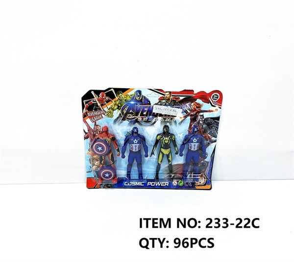 233-22C VỈ SIÊU NHÂN 4T AVENGER ĐÈN (NHỆN, ĐỘI TRƯỞNG MỸ)