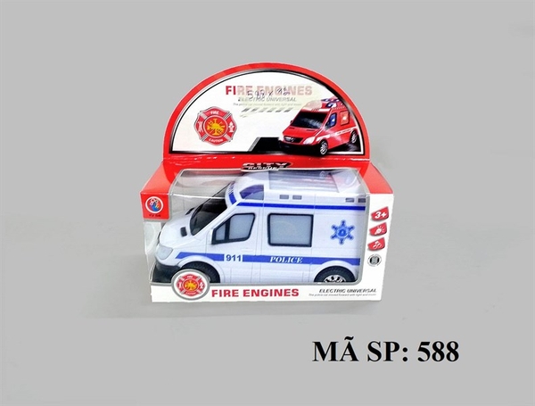 588 HỘP XE CỨU HỎA PIN ĐÈN