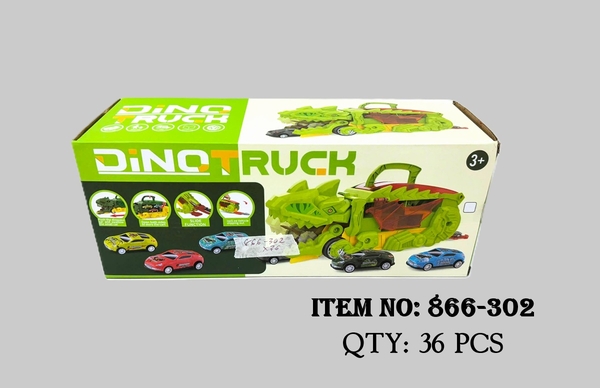 866-302  HỘP XE KHỦNG LONG TRỚN 2 TẦNG CHỞ 3C XE HƠI BIẾN HÌNH ĐƯỜNG ĐUA XE CONTAINER DÀI