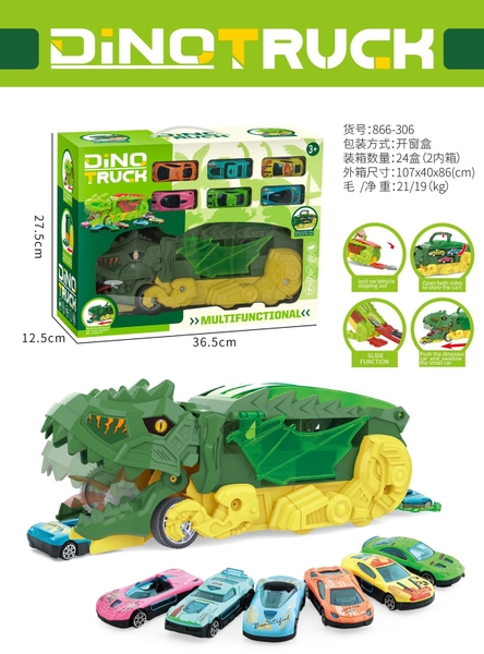 866-306 HỘP XE KHỦNG LONG TRỚN 2 TẦNG CHỞ 6C XE HƠI BIẾN HÌNH ĐƯỜNG ĐUA XE CONTAINER DÀI