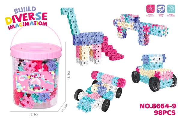 8664-9  HỘP RÁP XE 98 MIẾNG