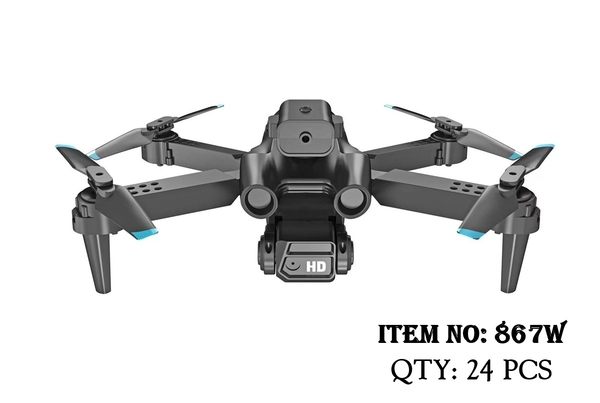 867W  HỘP MÁY BAY DRONE ĐIỀU KHIỂN TRÊN KHÔNG 4 CÁNH QUẠT, CAMERA CÓ SẠC USB