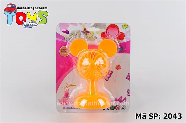 2043 VĨ QUẠT BÀN PIN TAI CHUỘT DISNEY