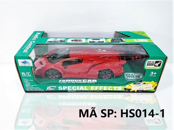HS014-1 HỘP XE HƠI LAMBORGHINI ĐK 7 Đ.TÁC, CÓ SẠC TL 1:14 Special Effects Famous Car