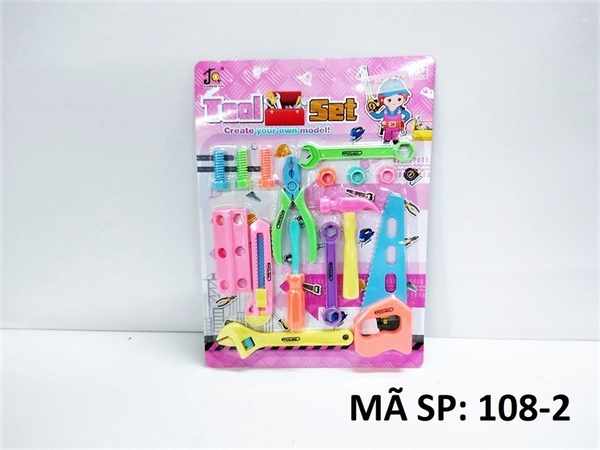 108-2 VỈ KỀM BÚA CƯA, MỎ LẾCH, TUA VÍT Tool Set