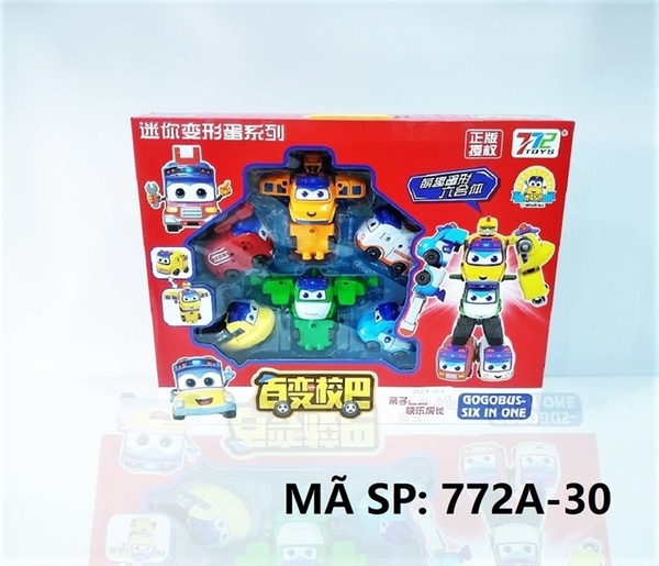 772A-30 HỘP RÁP XE BUS GOGOBUS 6C ĐỦ MẪU BIẾN HÌNH ROBO