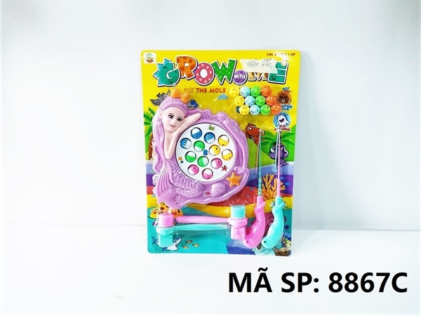 8867C VỈ CÂU CÁ PIN NÀNG TIÊN CÁ 12C + ĐẬP CHUỘT + 2C BÚA ĐẬP Grow With Me