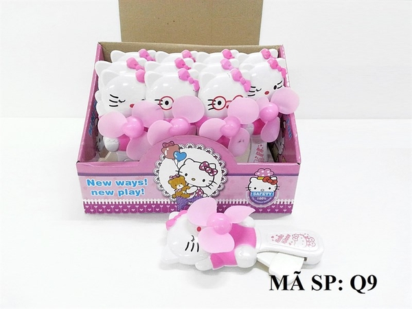 Q9 HỘP QUẠT BÓP TAY MÈO KITTY 12C