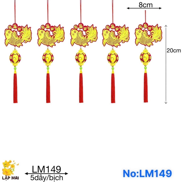 LM149 CÁ 3 CHỮ CHÂU VÀNG 35 (TÚI 5 DÂY)
