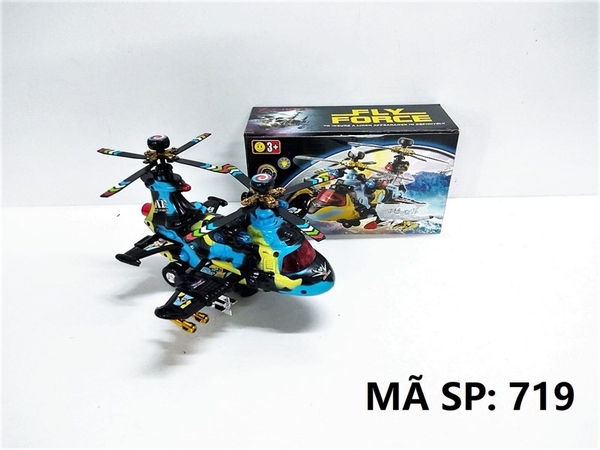 719 HỘP MÁY BAY TRỰC THĂNG QUÂN SỰ PIN 2 CÁNH QUẠT