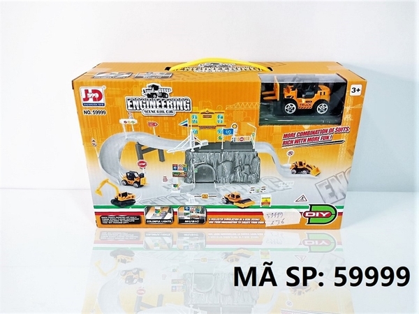 59999 HỘP ĐƯỜNG RAY BÃI ĐẬU XE CT, ĐÈN GIAO THÔNG PIN NÚT + 1C XE CT Engineering