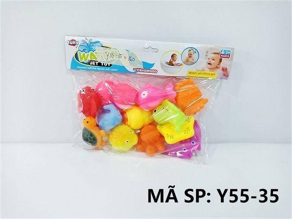 Y55-35 TÚI CHÍT THÚ BIỂN 12C ĐỦ MẪU (CÁ, RÙA, MỰC, ỐC, SAO BIỂN, CÁ NGỰA, CUA) (PVC) Water