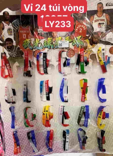 LY233 VỈ 24C VÒNG TAY NHỰA SILICON ĐÔI