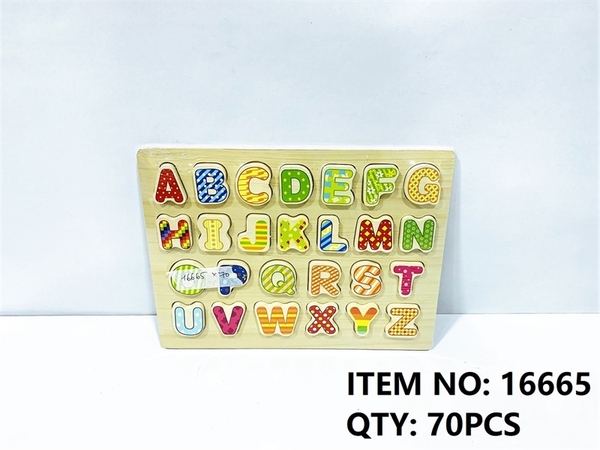 16665 BẢNG GỖ CHỮ CÁI TIẾNG VIỆT IN HOA MÀU