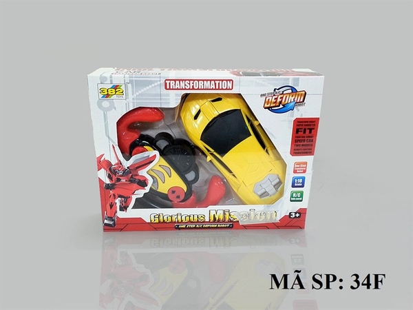 34F HỘP XE HƠI LAMBORGHINI ĐK CÓ SẠC BIẾN HÌNH ROBO (VÔ LĂNG) 1:18 (382)