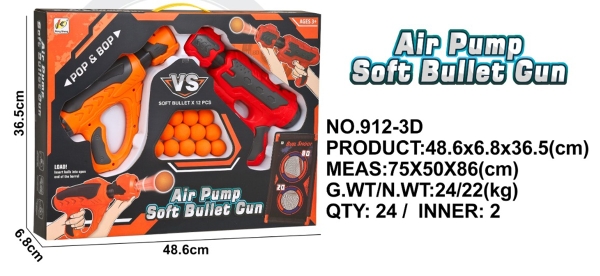 912-3D  HỘP CÂY THỤT BANH 2C + 12 TRÁI BANH + BIA LƯỚI