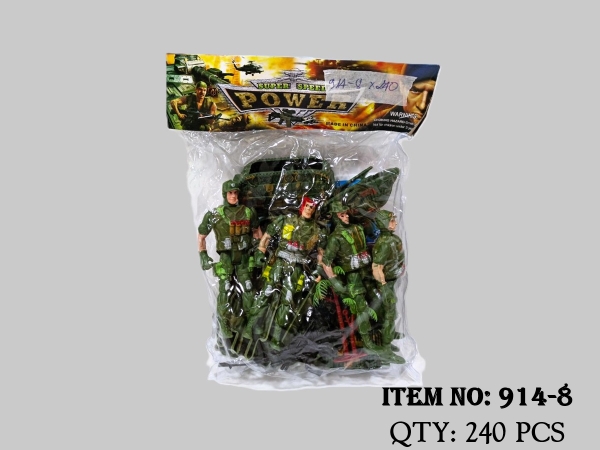 914-8  TÚI LÍNH MÔ HÌNH QUÂN SỰ, TRỰC THĂNG, CÂY