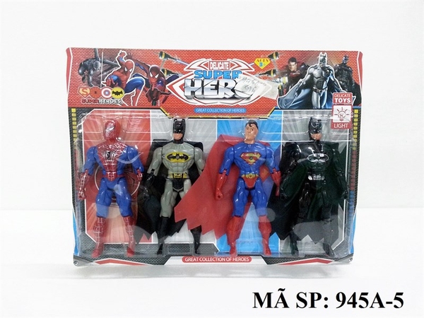 945A-5 VĨ SN 4T SUPER HERO ( NHỆN, BATMAN, SUPERMAN, ZORRO)