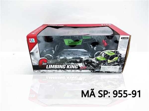 955-91 HỘP XE JEEP ĐỊA HÌNH ĐK 7 Đ.TÁC, CÓ SẠC TL 1:18 Limbing King