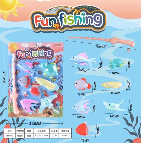 255-133 VỈ CÂU CÁ 1 CẦN 7C (CÁ, RÙA, CÁ ĐUỐI)