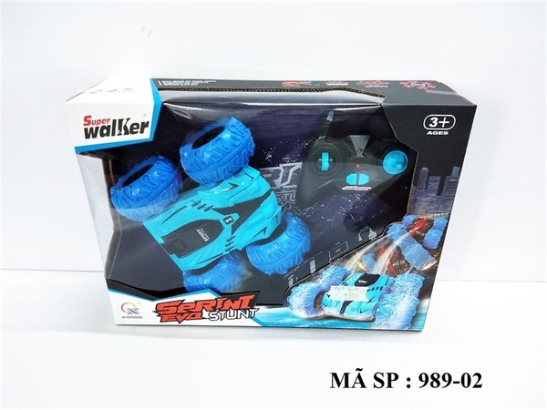 989-02 HỘP XE HƠI ĐIỀU KHIỂN CHẠY DƯỚI NƯỚC BÁNH LỚN, CÓ SẠC, XOAY 360