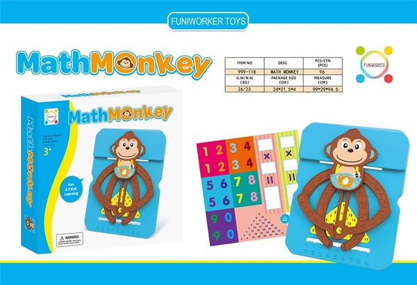 999-118 HỘP MÁY TÍNH BẢNG SỐ HỌC KHỈ