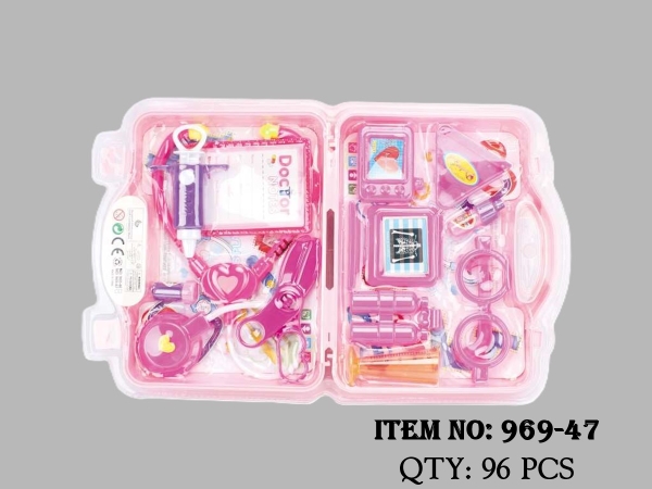 969-47  VỈ ÉP VALI BÁC SĨ TAI NGHE, KÉO, MẮT KIẾNG