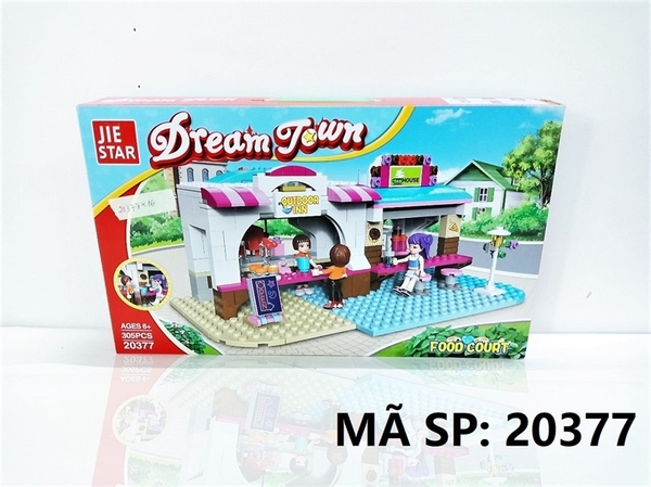 20377 HỘP LOGO RÁP CỬA HÀNG ĂN UỐNG 305 MIẾNG JIE STAR