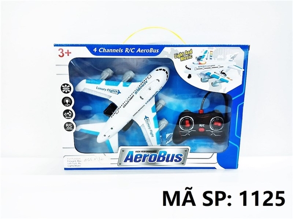 1125 HỘP MÁY BAY ĐIỀU KHIỂN 7 ĐỘNG TÁC, KHÔNG SẠC, NHẠC ĐÈN